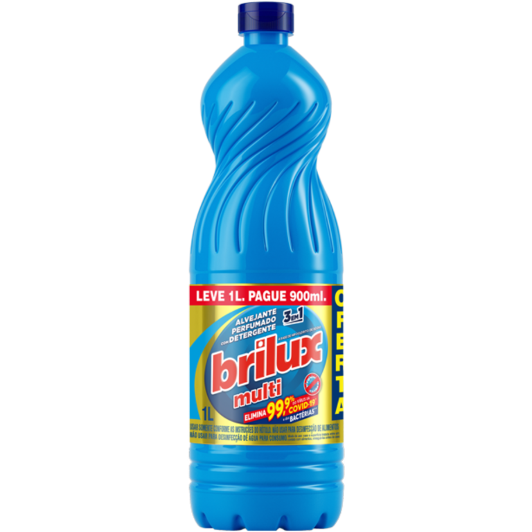 AGUA SANITARIA BRILUX MULTI LV1L PG900ML 12X1LT