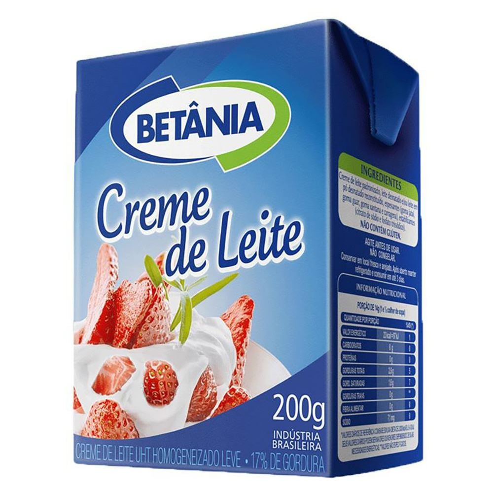 CREME DE LEITE BETANIA 27X200G