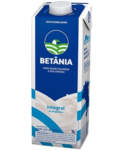 LEITE UHT INTEGRAL BETANIA 12X1000ML